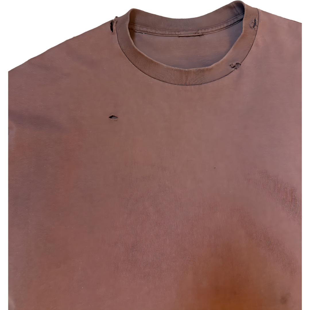 WARPATH Signiture Distressed Tee - Brown